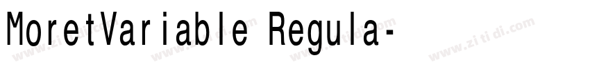 MoretVariable Regula字体转换